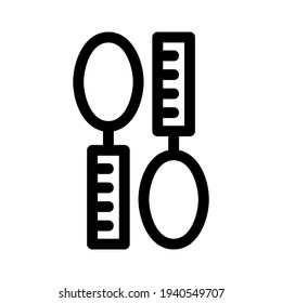 cutlery icon or logo isolated sign symbol vector illustration - high quality black style vector icons

