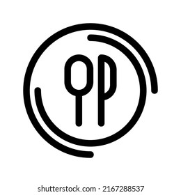 cutlery icon or logo isolated sign symbol vector illustration - high quality black style vector icons
