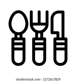 cutlery icon or logo isolated sign symbol vector illustration - high quality black style vector icons
