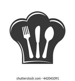 Cutlery icon. Menu and kitchen design. Vector graphic