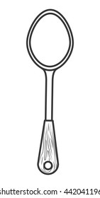 Cutlery icon. Menu and kitchen design. Vector graphic