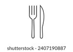 Cutlery icon, restaurant spoon knife  vector illustration graphic