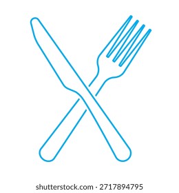 Conjunto de iconos de cubiertos. Tenedor, cuchara y cuchillo, perfecto para menús de restaurantes, Sitios web relacionados con la comida