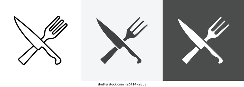 Cutlery icon set vector art