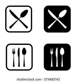 Cutlery Icon set . Vector illustration
