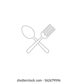 cutlery icon. sign design