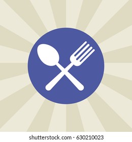 cutlery icon. sign design. background