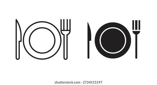 Cutlery icon in simple flat trend modern graphic design abstract logotype element