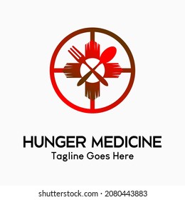 Cutlery icon. spoon, fork, plate and cross in a circle. logo for restaurant business, simple, luxury and modern vector illustration