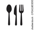 sign fork spoon