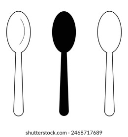 Cutlery icon. Spoon, forks, knife. restaurant business concept, vector illustration. Eps10. Fork and spoon icon .