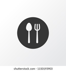 Cutlery icon symbol. Premium quality isolated silverware element in trendy style.