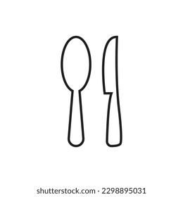 cutlery icon in trendy flat design