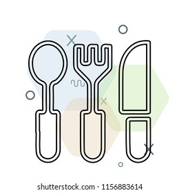 Cutlery icon vector can be used as png, Cutlery