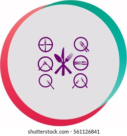 Cutlery  icon. Vector design.