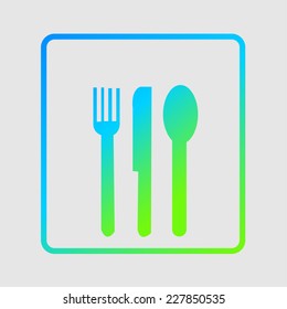 cutlery icon. vector illustration