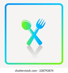 cutlery icon. vector illustration