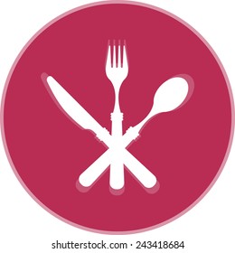cutlery icon. vector illustration