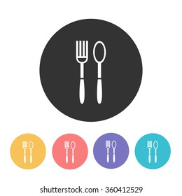 cutlery icon. vector illustration