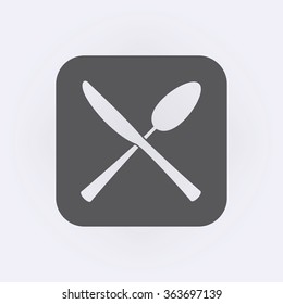 Cutlery icon . Vector illustration
