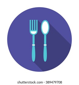 cutlery icon. vector illustration
