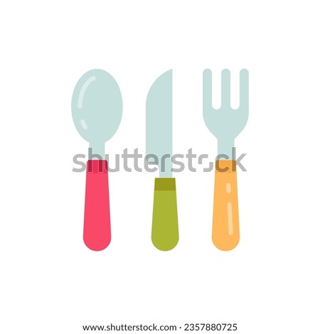 Cutlery icon in vector. Illustration