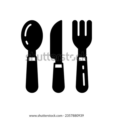 Cutlery icon in vector. Illustration