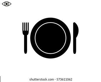 cutlery, icon, vector illustration eps10