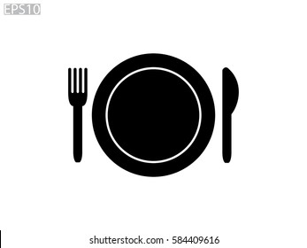 cutlery, icon, vector illustration eps10