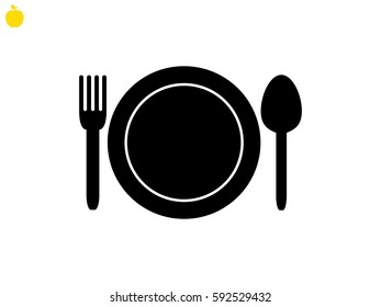 cutlery, icon, vector illustration eps10