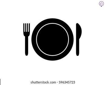 cubertería, icono, ilustración vectorial eps10