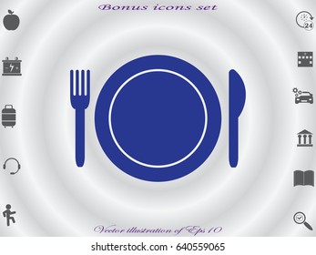 cutlery, icon, vector illustration eps10