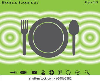 cutlery, icon, vector illustration eps10