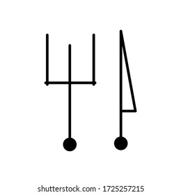 Besteck-Ikone Vektorgrafik Folk und Messer