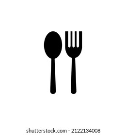 plantilla de ilustración de vector de icono de cubertería 