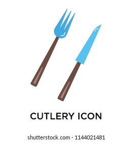Cutlery icon vector isolated on white background for your web and mobile app design, Cutlery logo concept