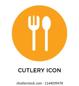 Cutlery icon vector isolated on white background for your web and mobile app design, Cutlery logo concept
