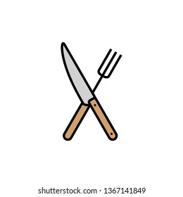 Cutlery Icon Vector logo for culinary business all company with modern high end look

