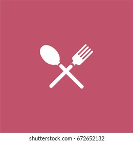 cutlery icon. vector sign symbol on white background