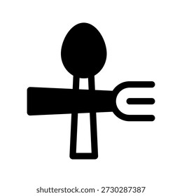 Ilustração de design de símbolo de vetor de ícone de talheres
