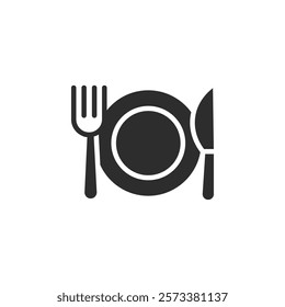 Cutlery icon web design in vector