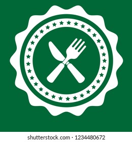 cutlery icon,emblem, label, badge,sticker, logo. Designed for your web site design, logo, app, UI