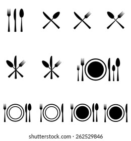 Cutlery Icons Set