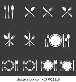 Cutlery Icons Set