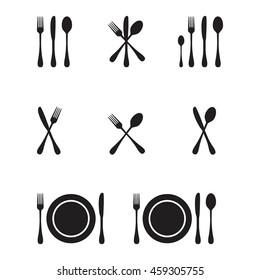 Cutlery Icons Set