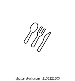 cutlery icons  symbol vector elements for infographic web