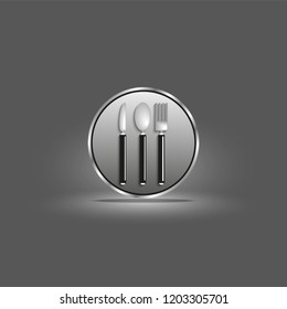 Cutlery. Kitchen utensils and equipment icon.