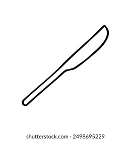  Cuchillo de cubiertos - Doodle dibujado a mano 