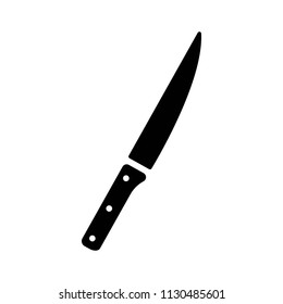 cutlery knife icon black vector.