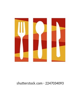 cutlery and knife illustration. perfect used for restaurant labels.